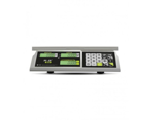 Весы торговые Mertech M-ER 326 AC-32.5 "Slim" (LCD, Белые, без АКБ)