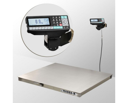 Весы платформенные с печатью этикеток Масса-К 4D-PM.S-15/12-3000-RP