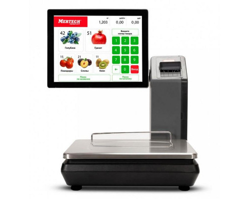 Весы с печатью этикеток Mertech M-ER 725 PM-32.5 "SELFPRINT" (15", USB/Ethernet/WiFi)