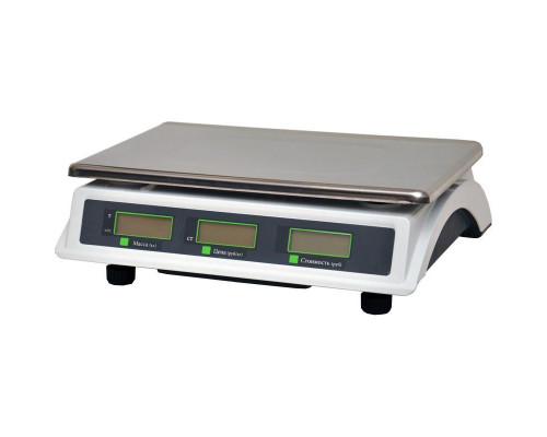Купить Весы торговые МЕХЭЛЕКТРОН-М ВР4900-15-2Д-АБ 10 (LCD, Светлый) от Мехэлектрон-М