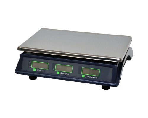 Купить Весы торговые МЕХЭЛЕКТРОН-М ВР4900-30-2Д-АБ 10 (LCD, Темный) от Мехэлектрон-М