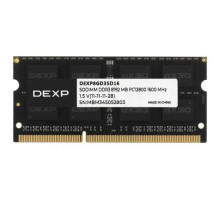 Память SODIMM, DDR3, 8Gb, 1600MHz DEXP, арт. DEXP8GD3SD16