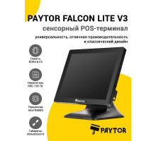 Сенсорный терминал 15" PayTor Falcon Lite V3 (N5095, 8/128Gb, без MSR, WinIoT)