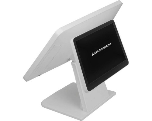 Купить Сенсорный терминал Вики Макс+ 15.6" (N5095, DDR4 8 Гб, SSD 128 Гб, WiFi, BT, второй дисплей 11.6", Белый, без ОС) от Дримкас