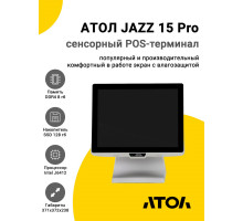 Сенсорный терминал 15" АТОЛ JAZZ 15 Pro v2 (J6412, 8/128Gb, без MSR, без ОС)