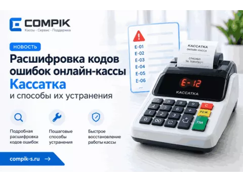 Расшифровка кодов ошибок онлайн-кассы Кассатка и способы их устранения